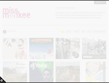 Tablet Screenshot of missmonkee.com